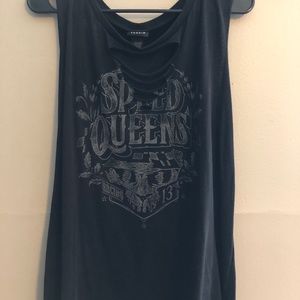 Torrid tank top “speed queens”